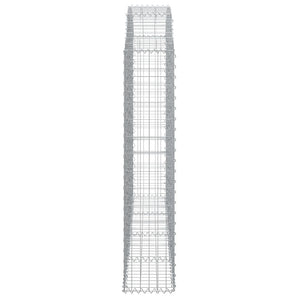 Συρματοκιβώτιο Τοξωτό 200x30x140/160εκ. από Γαλβανισμένο Χάλυβα - PAKOBAZAAR