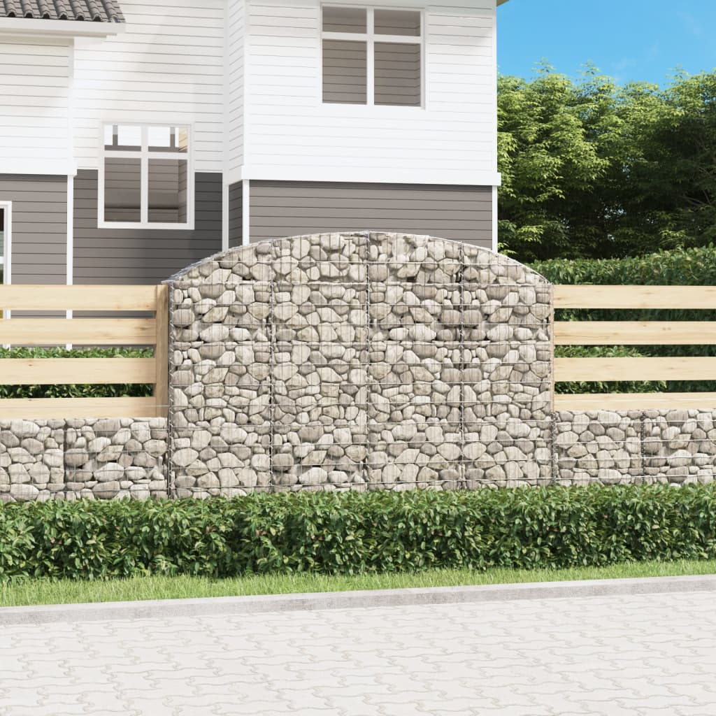 Συρματοκιβώτιο Τοξωτό 200x30x140/160εκ. από Γαλβανισμένο Χάλυβα - PAKOBAZAAR