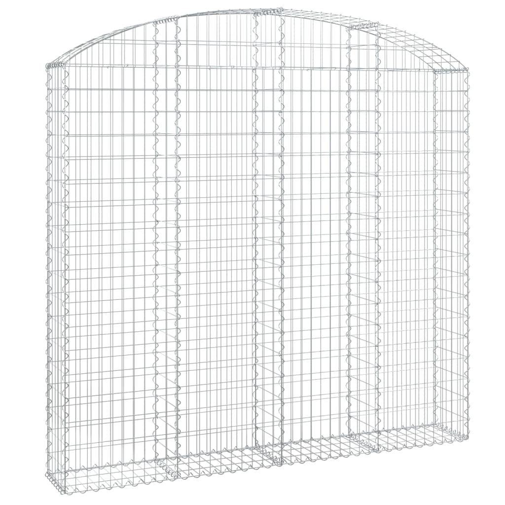 Συρματοκιβώτιο Τοξωτό 200x30x180/200εκ. από Γαλβανισμένο Χάλυβα