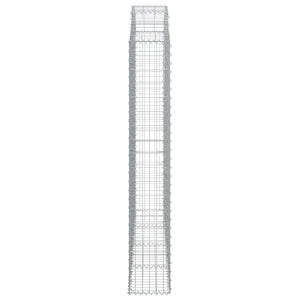 Συρματοκιβώτιο Τοξωτό 200x30x180/200εκ. από Γαλβανισμένο Χάλυβα