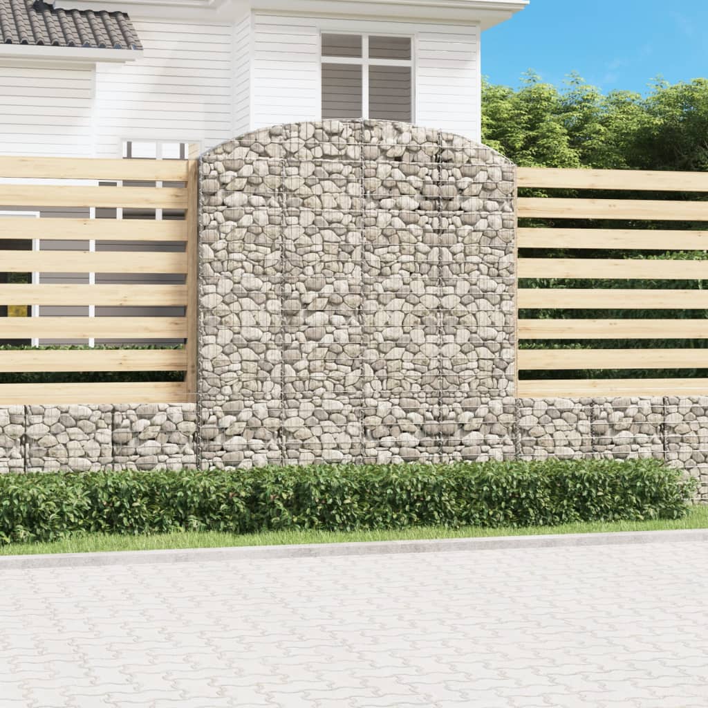Συρματοκιβώτιο Τοξωτό 200x30x220/240εκ. από Γαλβανισμένο Χάλυβα - PAKOBAZAAR