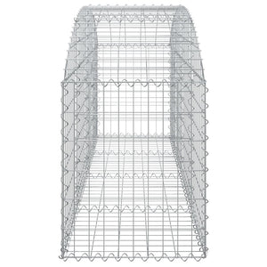 Συρματοκιβώτιο Τοξωτό 200x50x60/80εκ. από Γαλβανισμένο Χάλυβα - PAKOBAZAAR