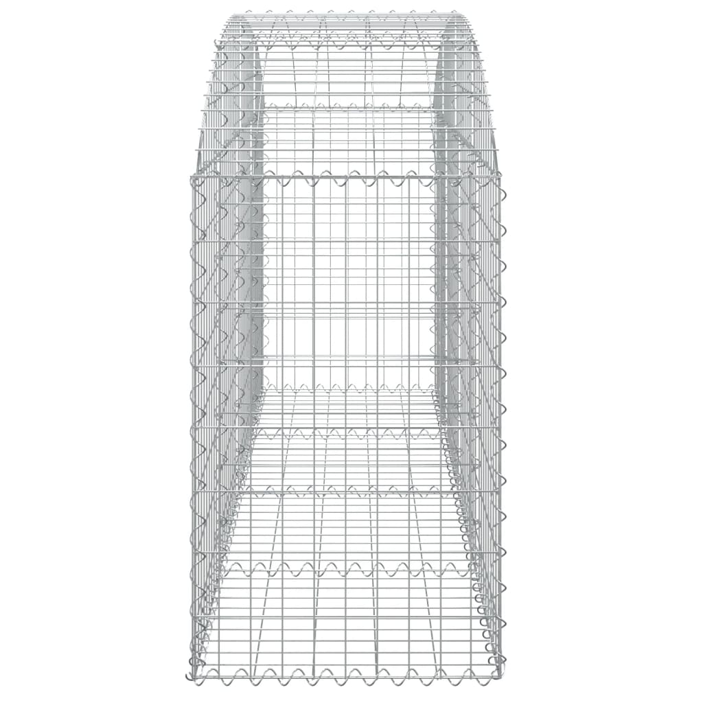 Συρματοκιβώτιο Τοξωτό 200x50x80/100εκ. από Γαλβανισμένο Χάλυβα - PAKOBAZAAR