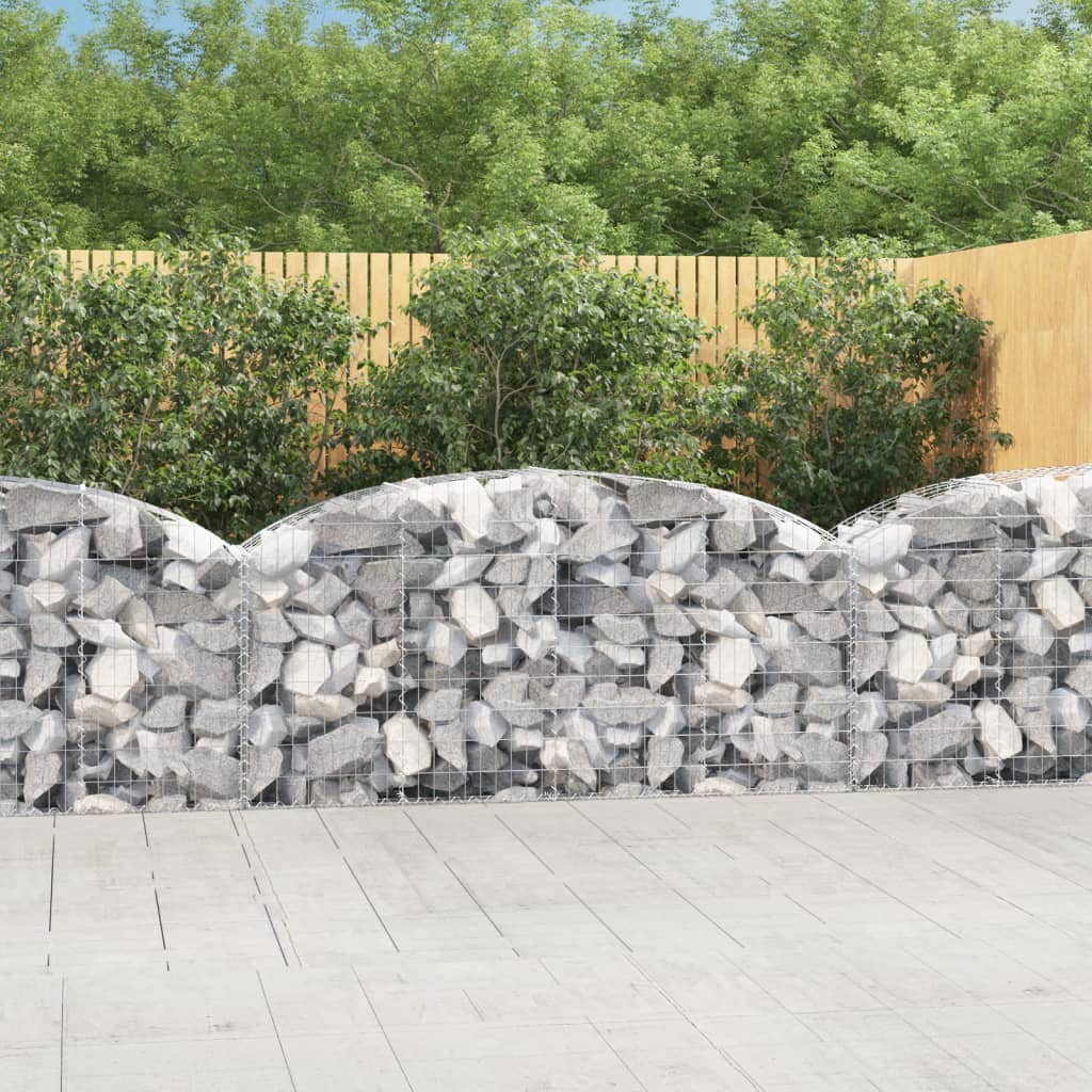 Συρματοκιβώτιο Τοξωτό 200x50x80/100εκ. από Γαλβανισμένο Χάλυβα - PAKOBAZAAR
