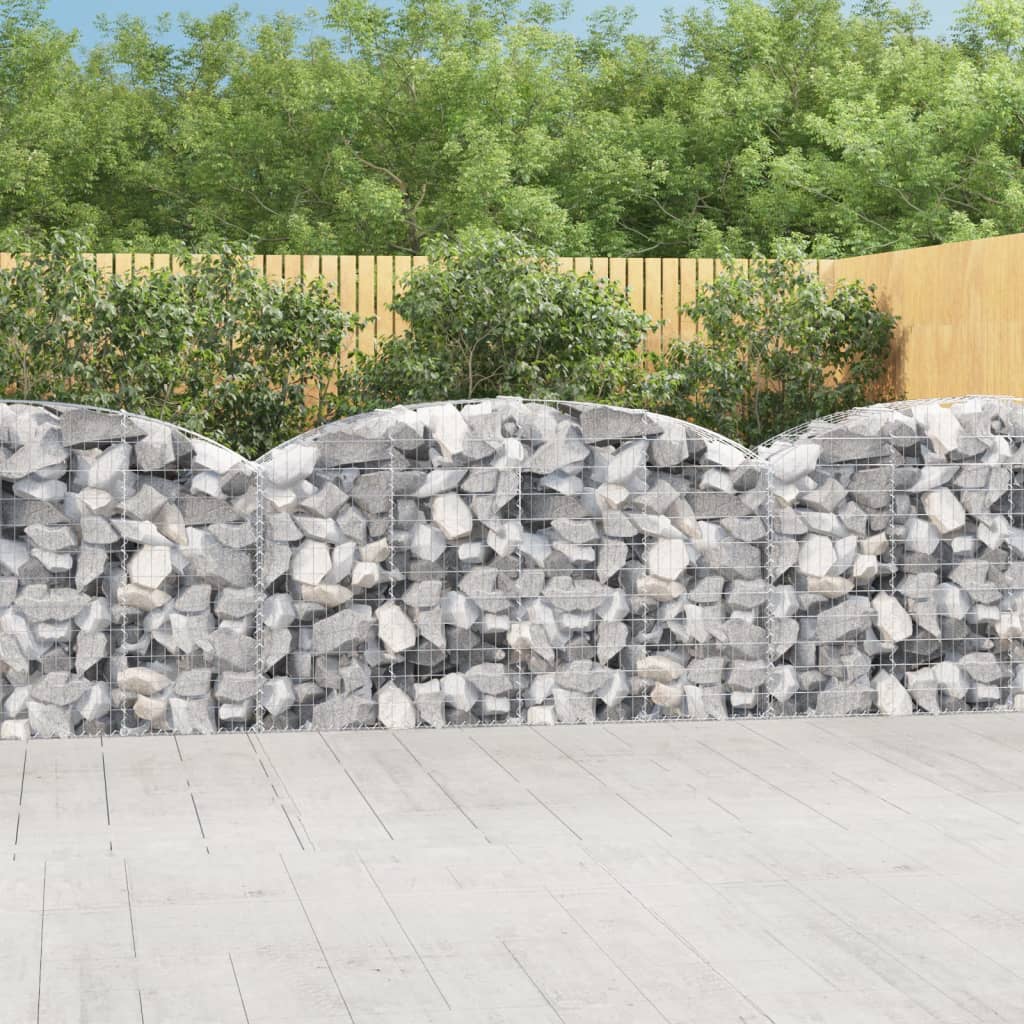 Συρματοκιβώτιο Τοξωτό 200x50x100/120εκ. από Γαλβανισμένο Χάλυβα - PAKOBAZAAR