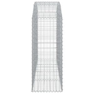 Συρματοκιβώτιο Τοξωτό 200x50x120/140εκ. από Γαλβανισμένο Χάλυβα - PAKOBAZAAR