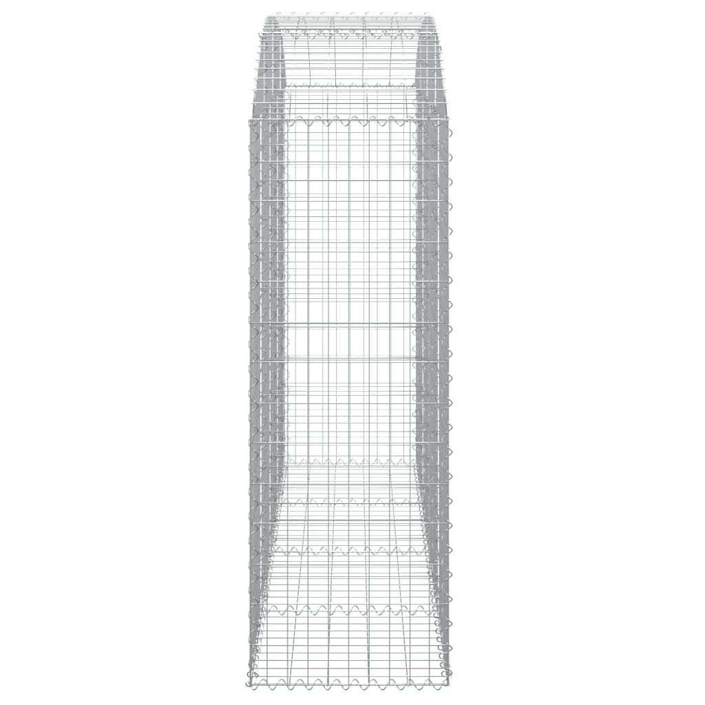 Συρματοκιβώτιο Τοξωτό 200x50x140/160εκ. από Γαλβανισμένο Χάλυβα - PAKOBAZAAR