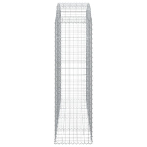 Συρματοκιβώτιο Τοξωτό 200x50x160/180εκ. από Γαλβανισμένο Χάλυβα - PAKOBAZAAR