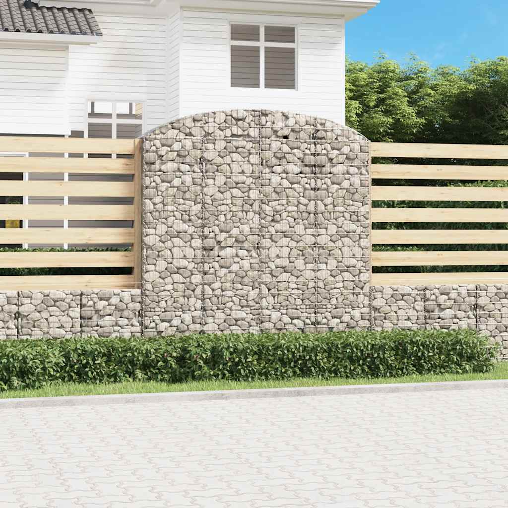 Συρματοκιβώτιο Τοξωτό 200x50x200/220εκ. από Γαλβανισμένο Χάλυβα - PAKOBAZAAR