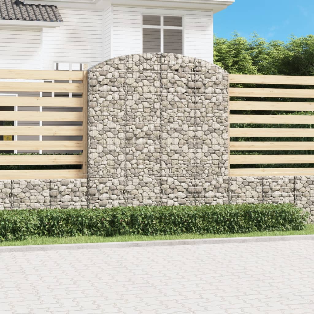 Συρματοκιβώτιο Τοξωτό 200x50x220/240εκ. από Γαλβανισμένο Χάλυβα - PAKOBAZAAR