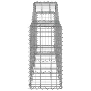 Συρματοκιβώτιο Τοξωτό 200x30x60/80εκ. από Γαλβανισμένο Χάλυβα - PAKOBAZAAR