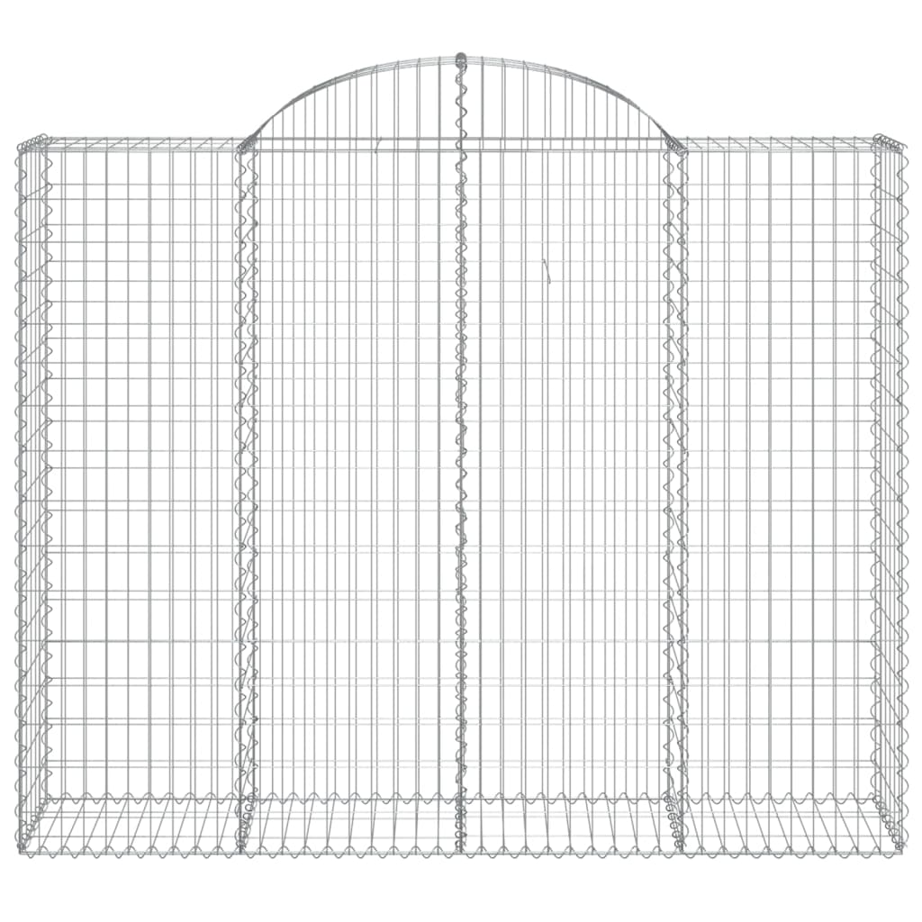 Συρματοκιβώτιο Τοξωτό 200x50x160/180εκ. από Γαλβανισμένο Χάλυβα - PAKOBAZAAR