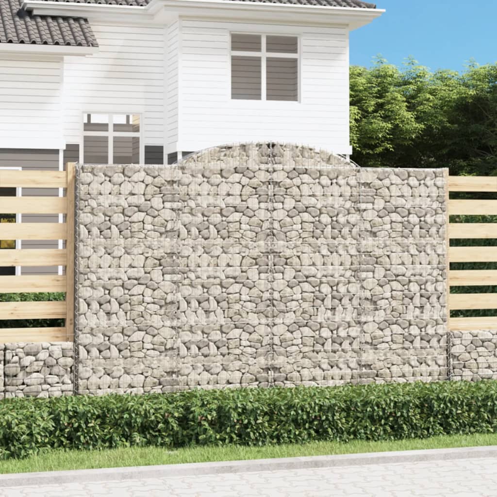Συρματοκιβώτιο Τοξωτό 300x30x200/220εκ. από Γαλβανισμένο Χάλυβα - PAKOBAZAAR