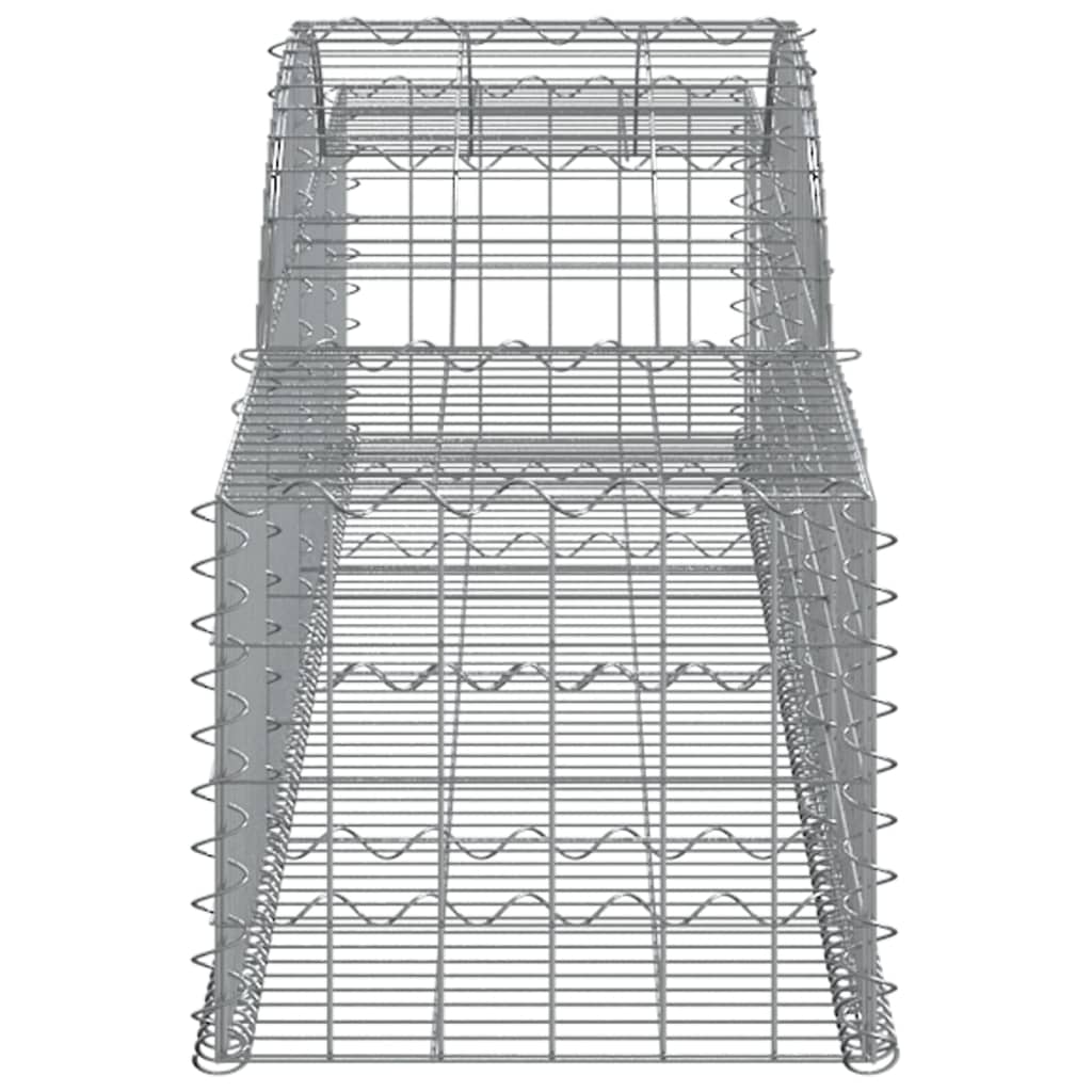 Συρματοκιβώτιο Τοξωτό 300x50x40/60εκ. από Γαλβανισμένο Χάλυβα - PAKOBAZAAR
