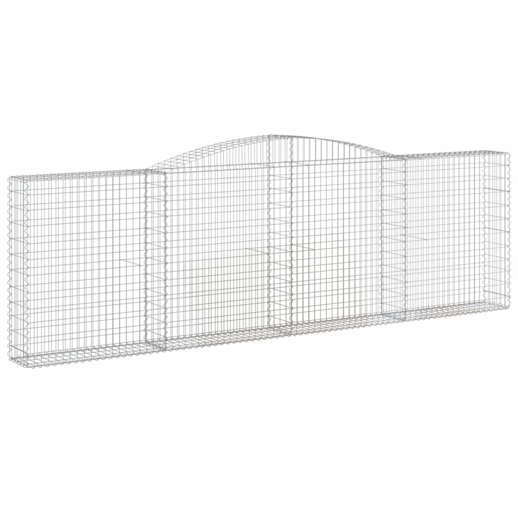Συρματοκιβώτιο Τοξωτό 400x30x120/140εκ. από Γαλβανισμένο Χάλυβα - PAKOBAZAAR