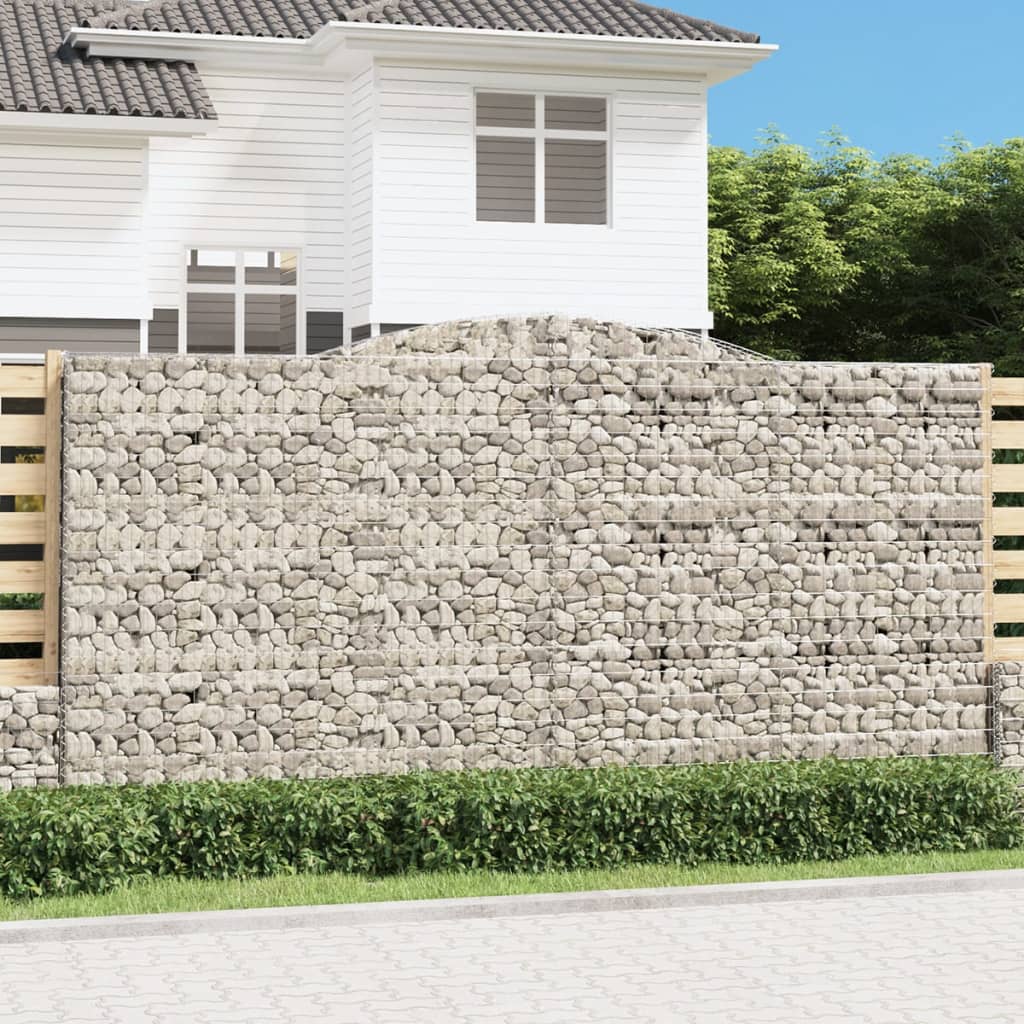 Συρματοκιβώτιο Τοξωτό 400x30x200/220εκ. από Γαλβανισμένο Χάλυβα