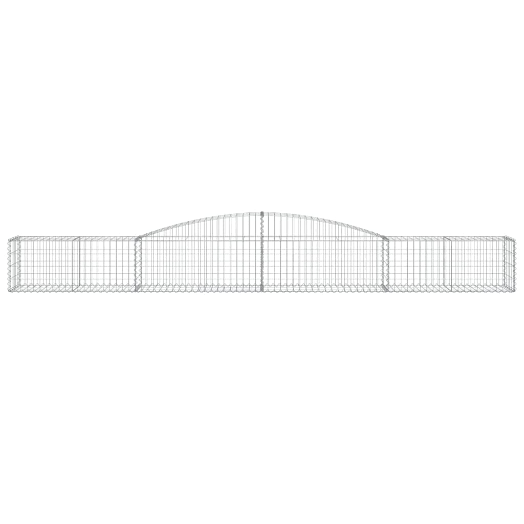 Συρματοκιβώτιο Τοξωτό 400x50x40/60εκ. από Γαλβανισμένο Χάλυβα - PAKOBAZAAR