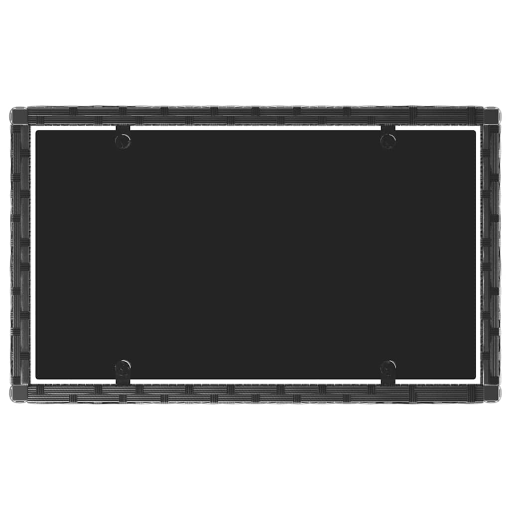 Σαλόνι Κήπου Σετ 4 Τεμαχίων Μαύρο Συνθετικό Ρατάν με Μαξιλάρια