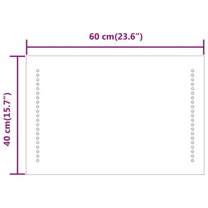 Καθρέφτης Μπάνιου με LED 40x60 εκ.