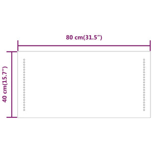 Καθρέφτης Μπάνιου με LED 40x80 εκ.