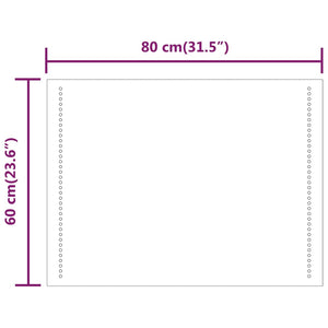 Καθρέφτης Μπάνιου με LED 60x80 εκ.
