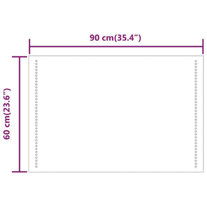 Καθρέφτης Μπάνιου με LED 60x90 εκ.