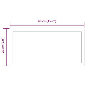 Καθρέφτης Μπάνιου με LED 20x40 εκ.