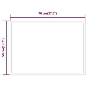 Καθρέφτης Μπάνιου με LED 50 x 70 εκ.