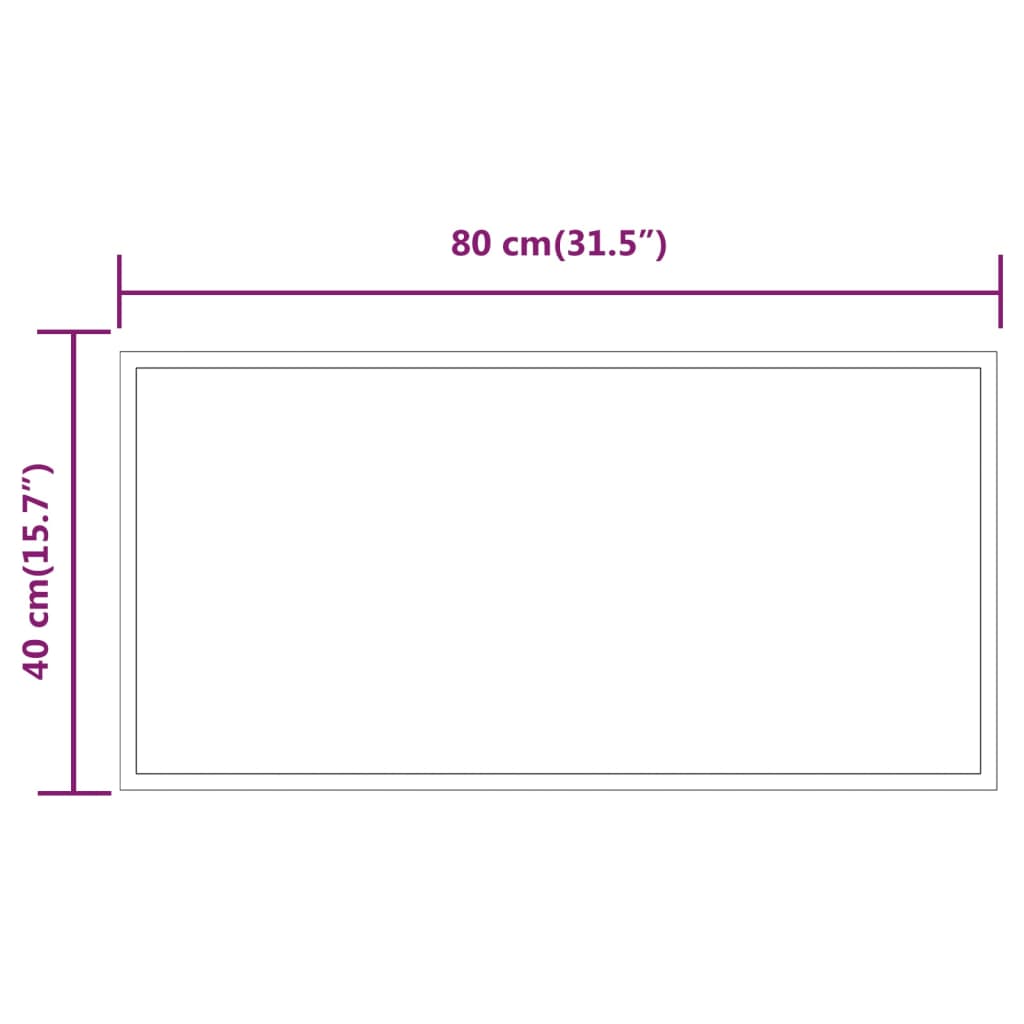 Καθρέφτης Μπάνιου με LED 40x80 εκ.