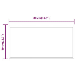 Καθρέφτης Μπάνιου με LED 40x80 εκ.