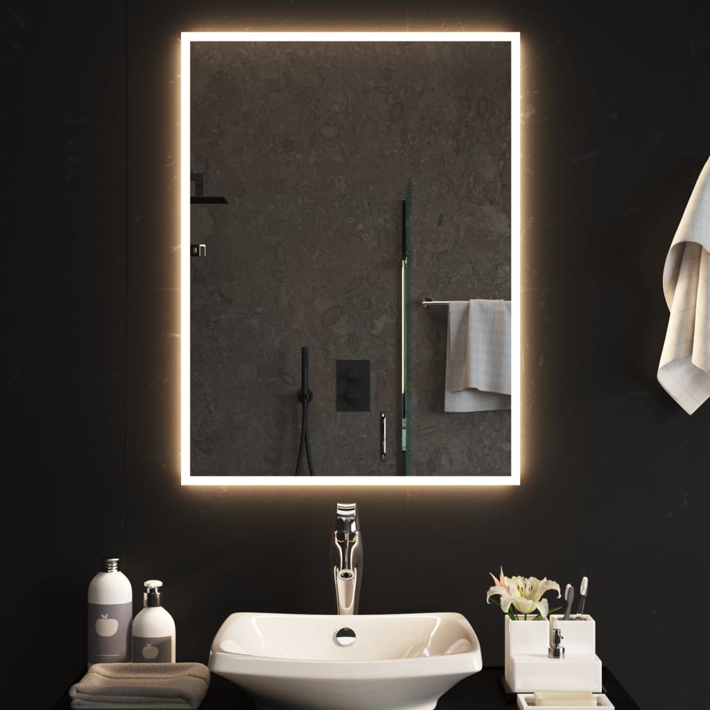 Καθρέφτης Μπάνιου με LED 60x80 εκ. - Pakobazaar