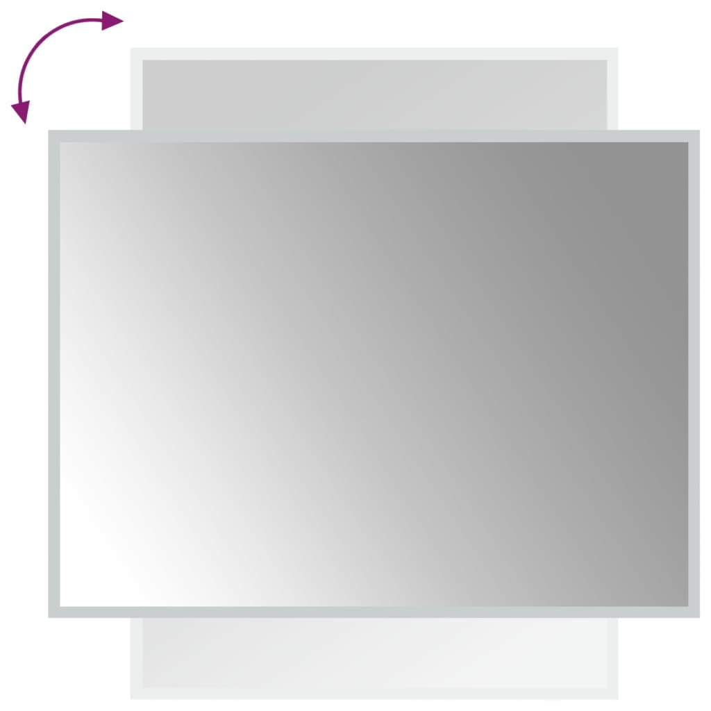 Καθρέφτης Μπάνιου με LED 60x80 εκ. - Pakobazaar