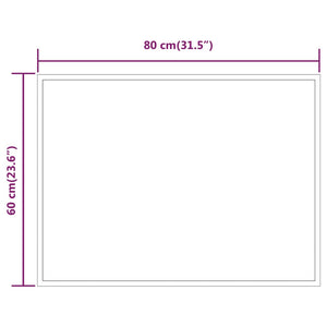 Καθρέφτης Μπάνιου με LED 60x80 εκ.