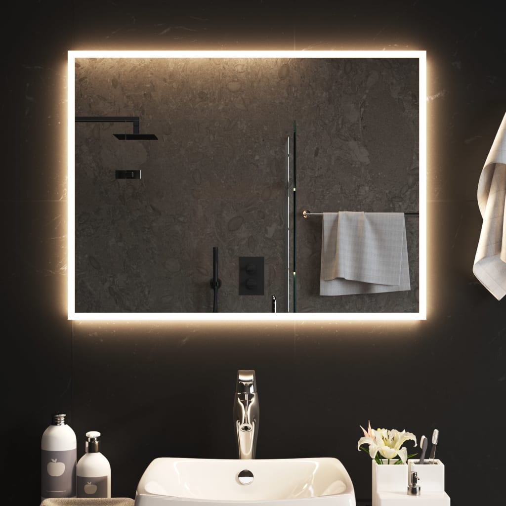 Καθρέφτης Μπάνιου με LED 60x80 εκ. - Pakobazaar
