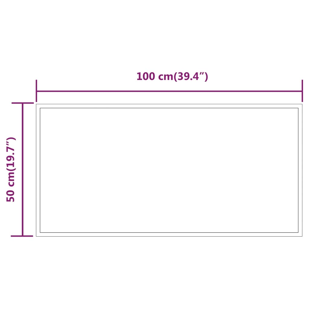 Καθρέφτης Μπάνιου με LED 50x100 εκ. - Pakobazaar