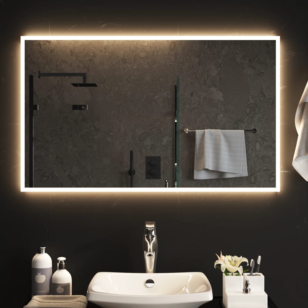 Καθρέφτης Μπάνιου με LED 60x100 εκ. - Pakobazaar