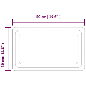 Καθρέφτης Μπάνιου με LED 30x50 εκ.