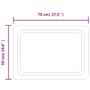 Καθρέφτης Μπάνιου με LED 50 x 70 εκ.