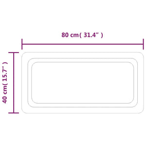 Καθρέφτης Μπάνιου με LED 40x80 εκ.