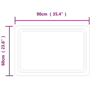 Καθρέφτης Μπάνιου με LED 60x90 εκ.
