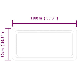 Καθρέφτης Μπάνιου με LED 50x100 εκ.