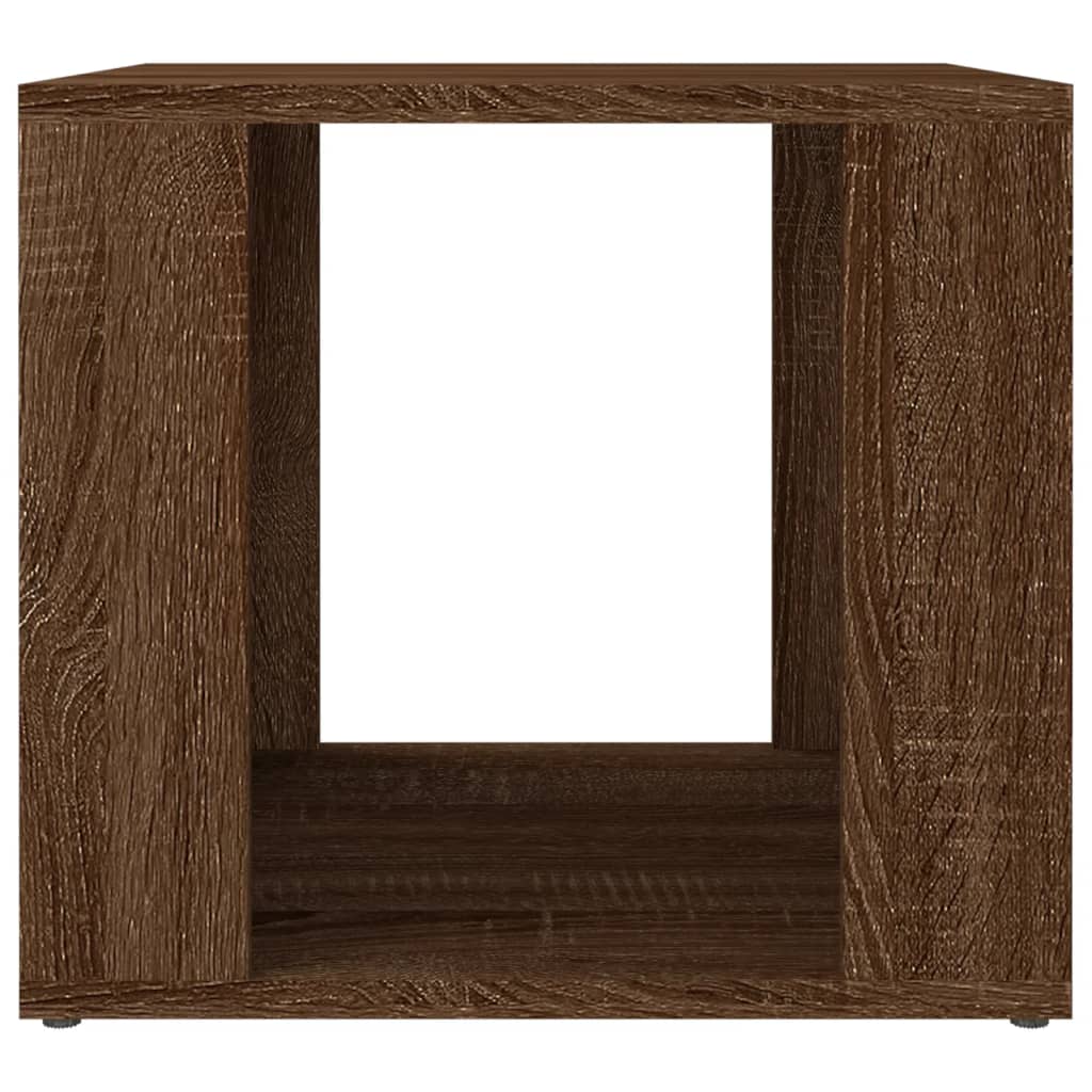 Κομοδίνο Καπνιστή Δρυς 41x40x36 εκ. από Επεξεργασμένο Ξύλο