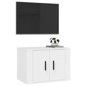 Έπιπλο Τηλεόρασης Επιτοίχιο Λευκό 57 x 34,5 x 40 εκ.