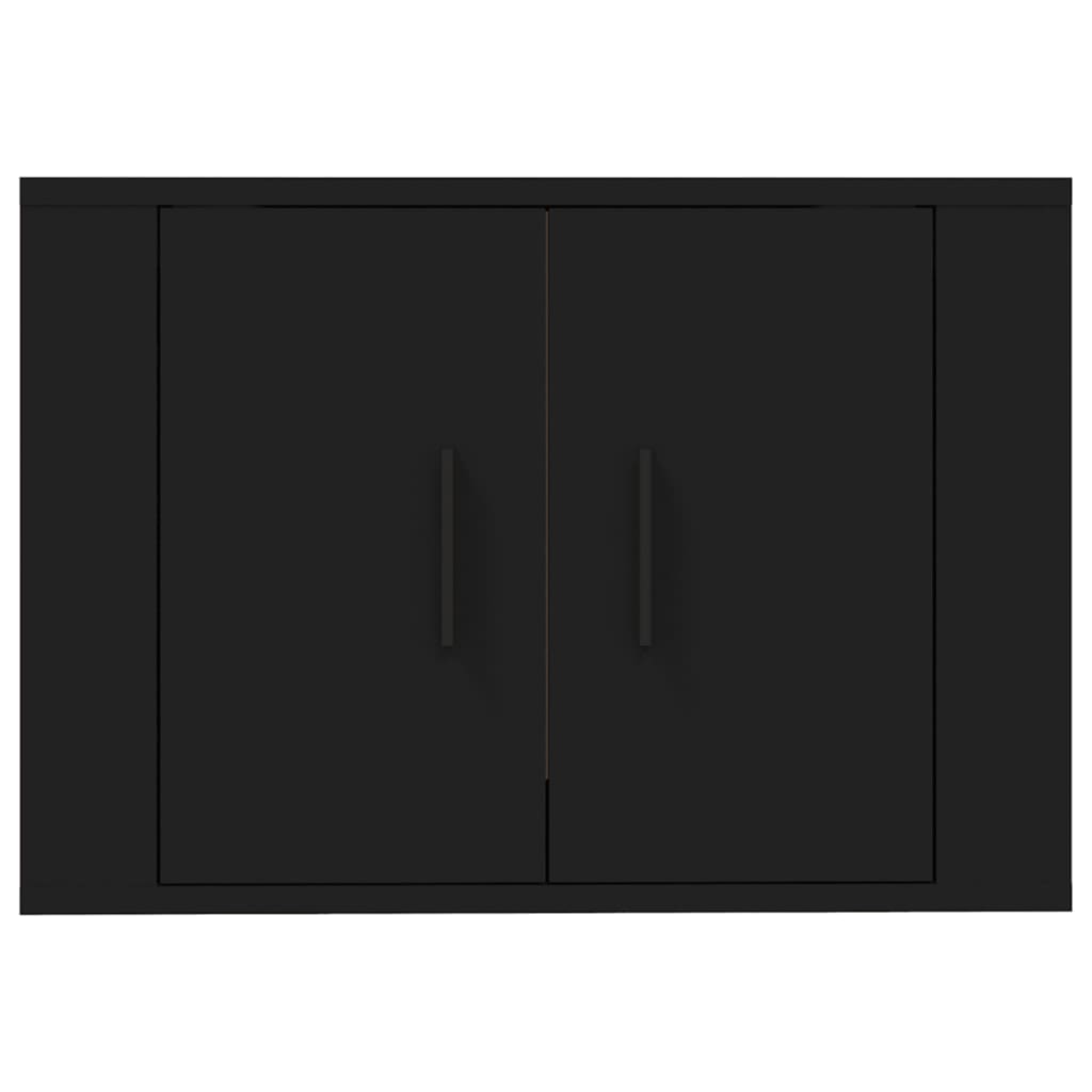 Έπιπλο Τηλεόρασης Επιτοίχιο Μαύρο 57x34,5x40 εκ.