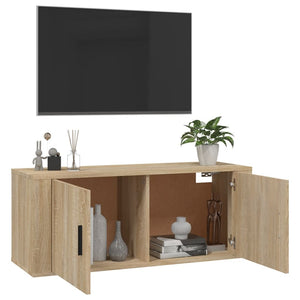 Έπιπλο Τηλεόρασης Επιτοίχιο Sonoma Δρυς 100 x 34,5 x40  εκ.