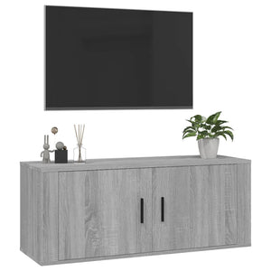 Έπιπλα Τηλεόρασης Επιτοίχια Sonoma Δρυς 100x34,5x40 εκ