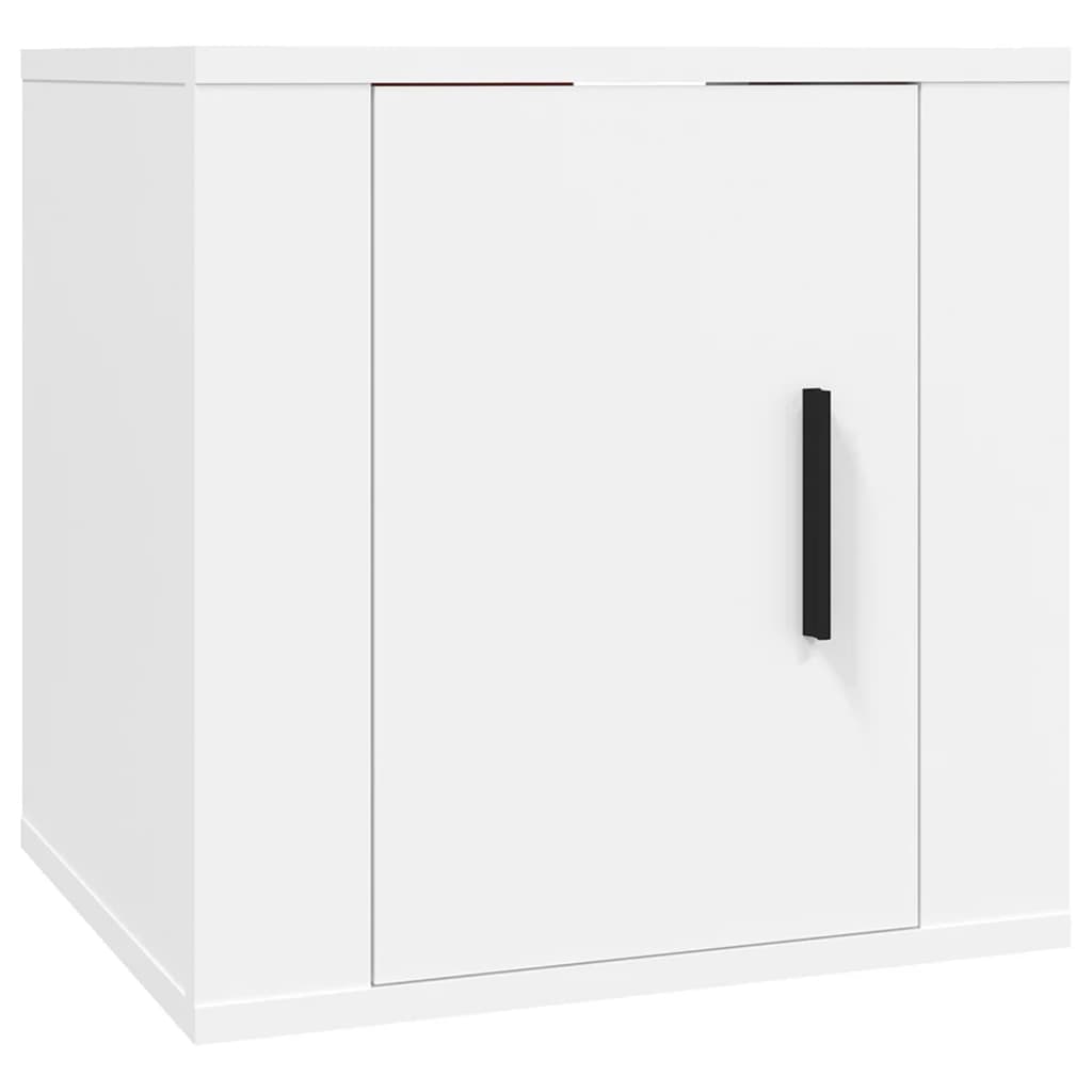 Έπιπλο Τηλεόρασης Επιτοίχιο Λευκό 40x34,5x40 εκ. - Pakobazaar
