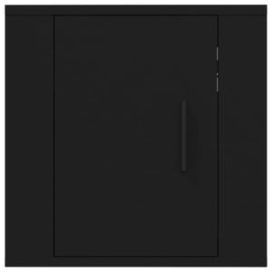 Έπιπλο Τηλεόρασης Επιτοίχιο Μαύρο 40x34,5x40 εκ.