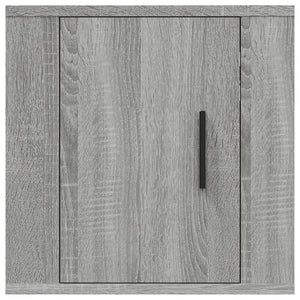 Έπιπλα Τηλεόρασης Επιτοίχια 2 τεμ. Γκρι Sonoma 40x34,5x40 εκ.