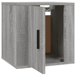Έπιπλα Τηλεόρασης Επιτοίχια 2 τεμ. Γκρι Sonoma 40x34,5x40 εκ.